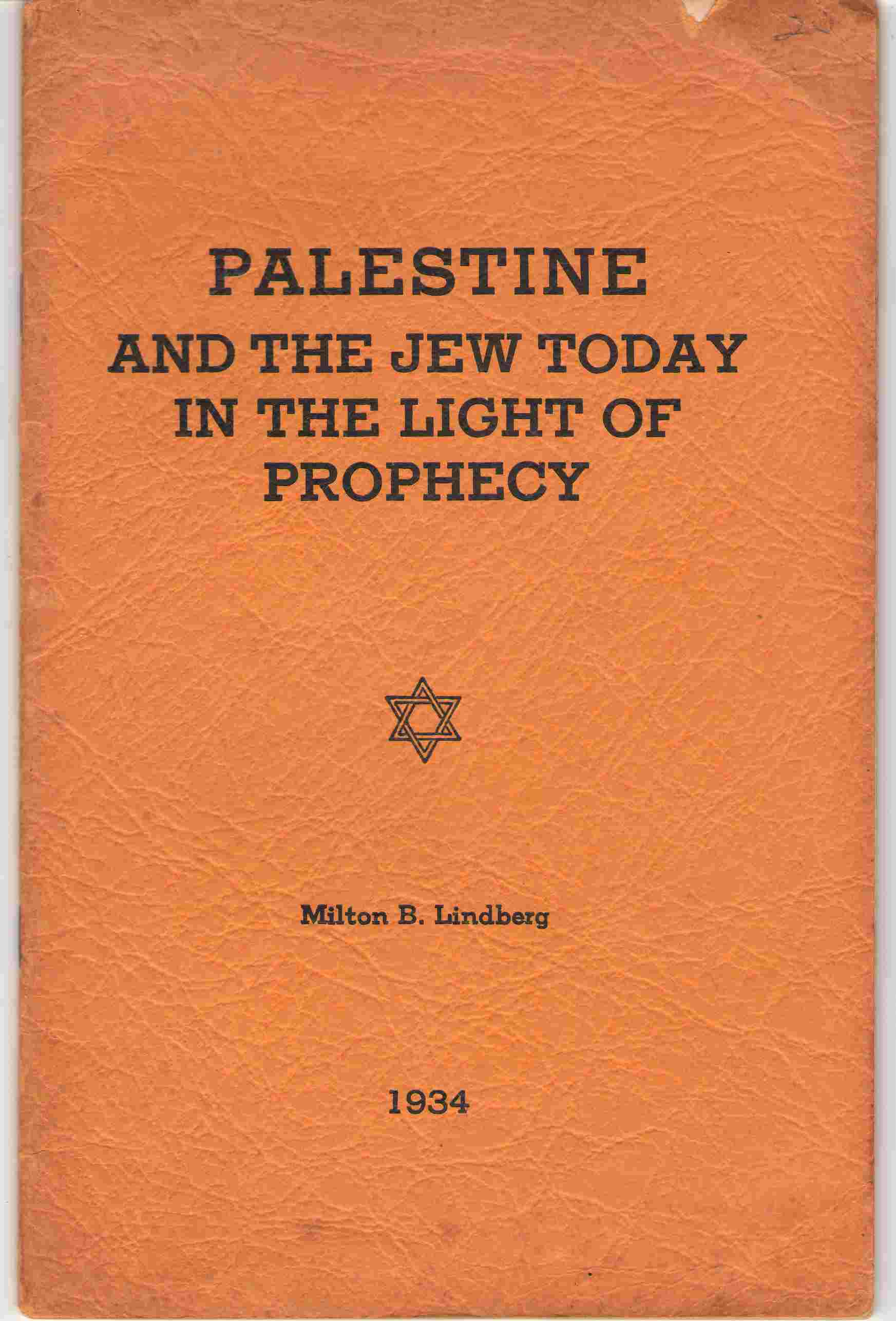 Image for Palestine And The Jew Today In The Light Of Prophecy