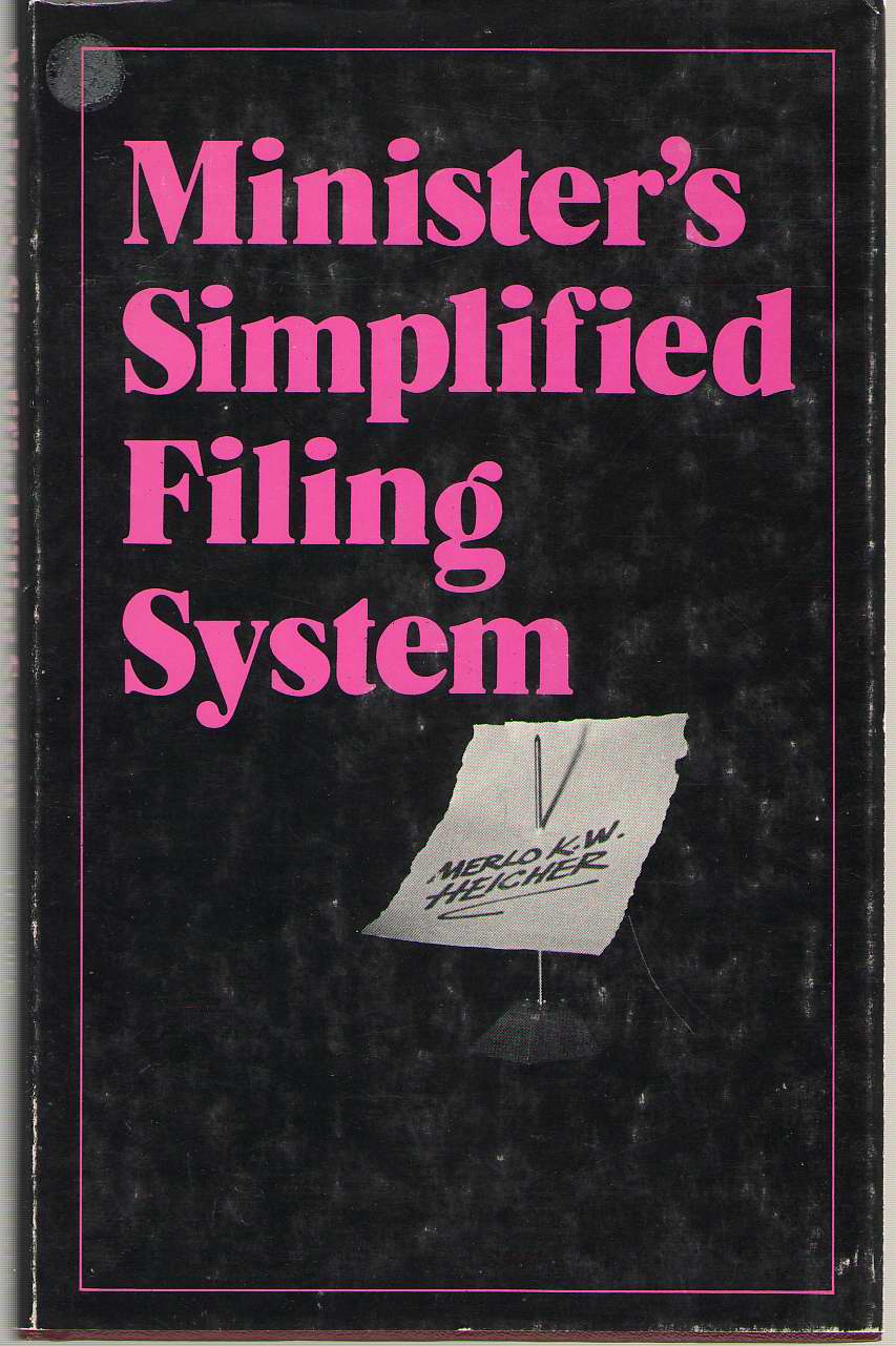 Image for Minister's Simplified Filing System