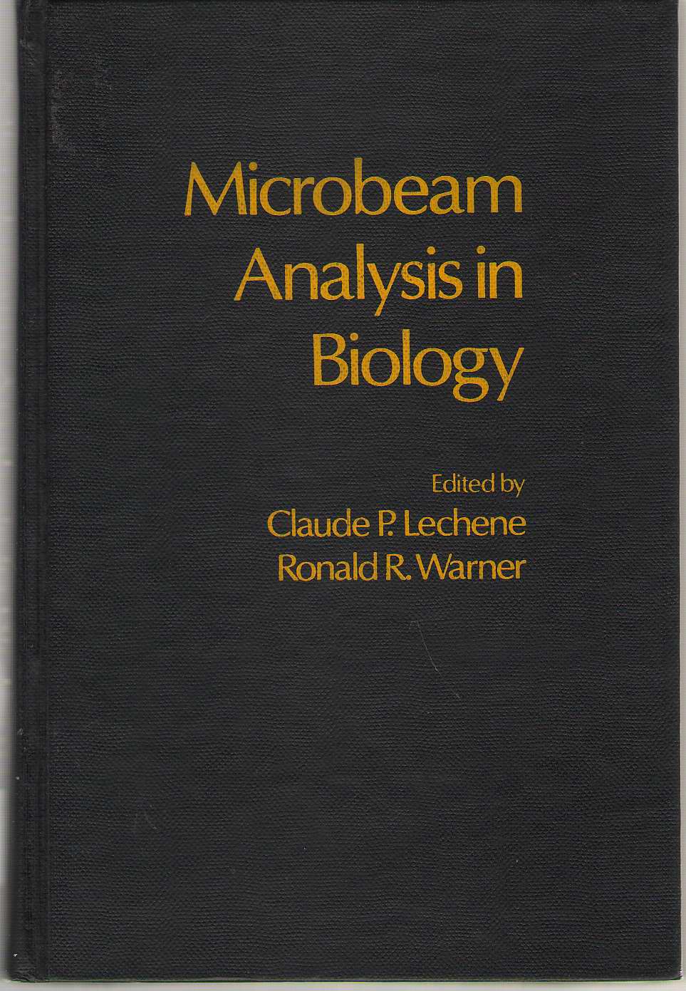 Image for Microbeam Analysis In Biology