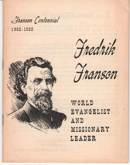 Image for Fredrik Franson World Evangelist and Missionary Leader