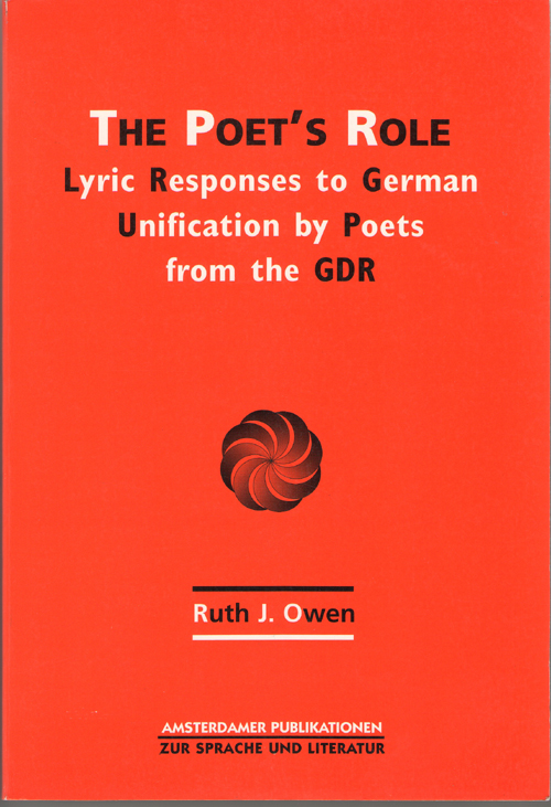 Image for Poet's Role Lyric Resposes to German Reunification by Poets from the G D R