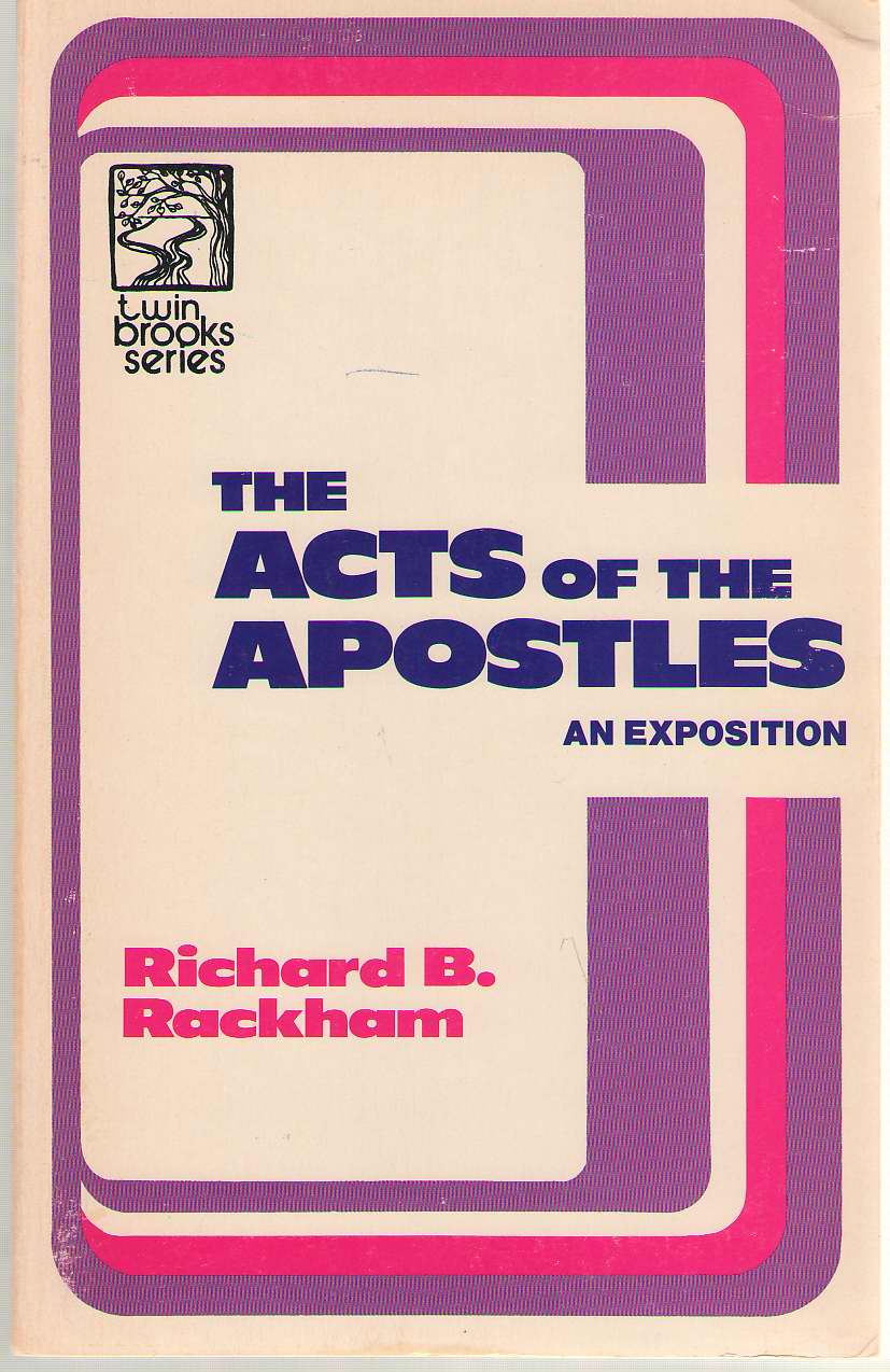 Image for The Acts Of The Apostles An Exposition