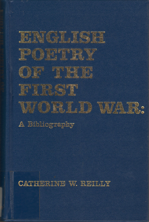 Image for English Poetry Of The First World War A Bibliography