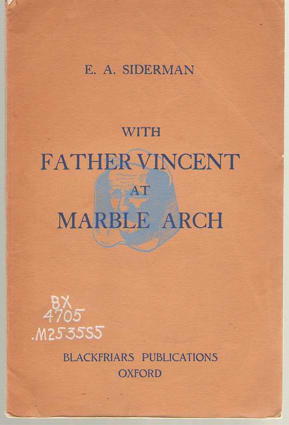 Image for With Father Vincent At Marble Arch