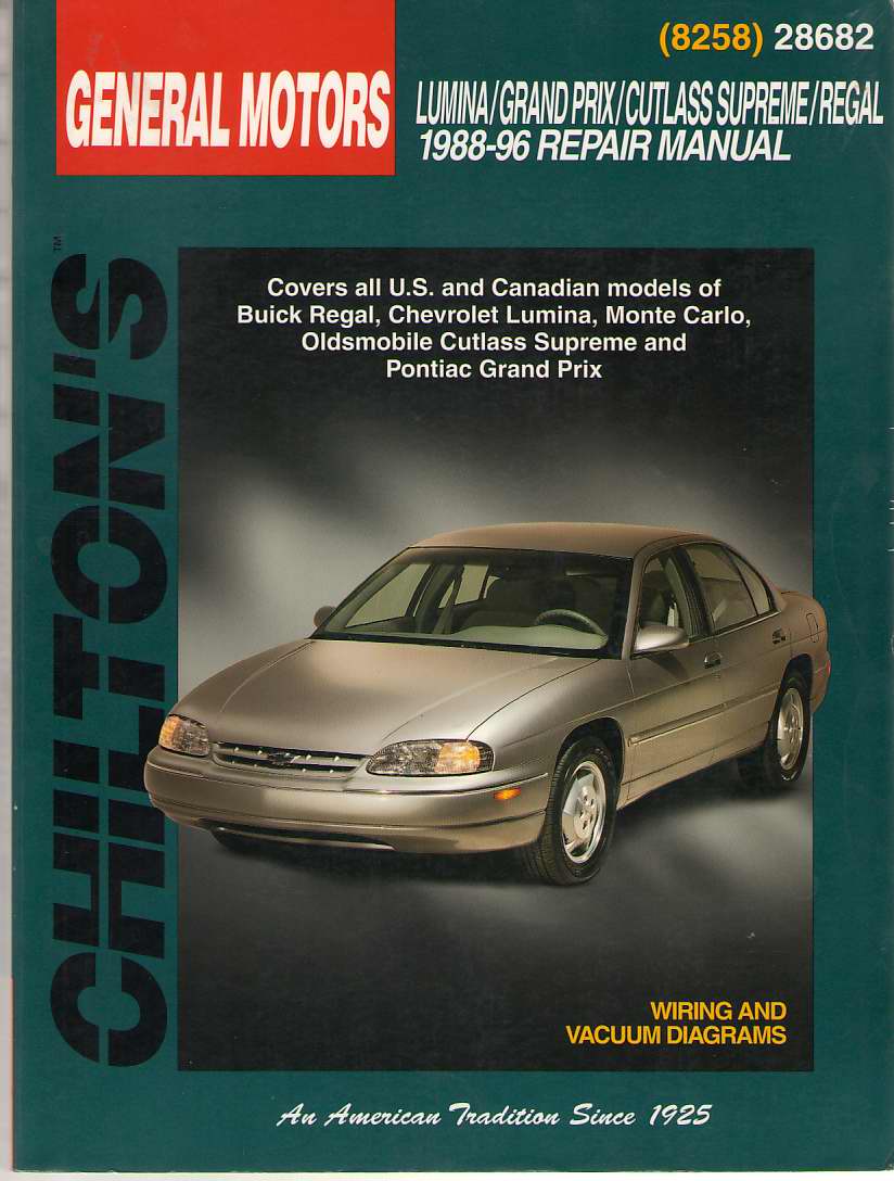 Image for GM Lumina, Grand Prix, Cutlass Supreme, and Regal, 1988-96