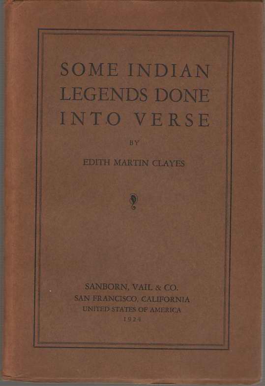 Some Indian Legends Done Into Verse Image for Some Indian Legends Done Into Verse