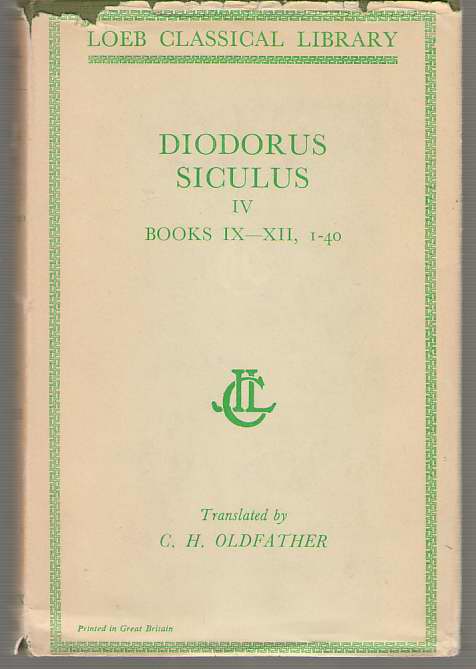 Image for Diodorus Siculus Library of History, Volume IV, Books 9-12.40