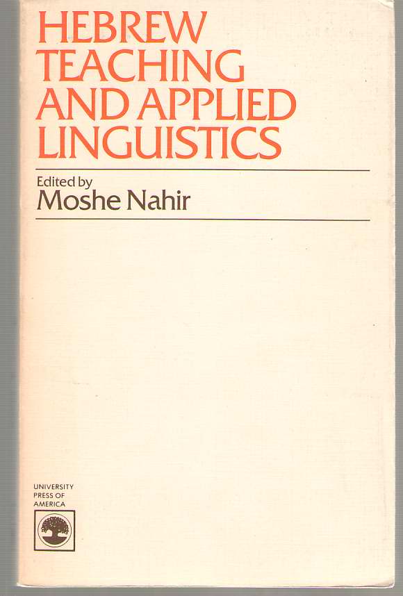 Image for Hebrew Teaching and Applied Linguistics