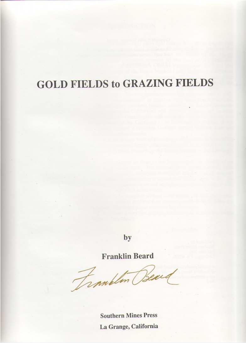 Image for Gold Fields to Grazing Fields
