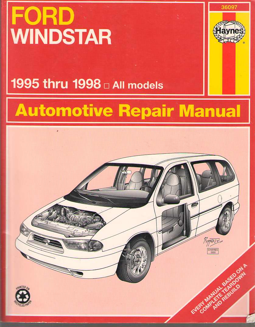 Image for Ford Windstar Automotive Repair Manual Models Covered : All Ford Windstar Models 1995 Through 1998