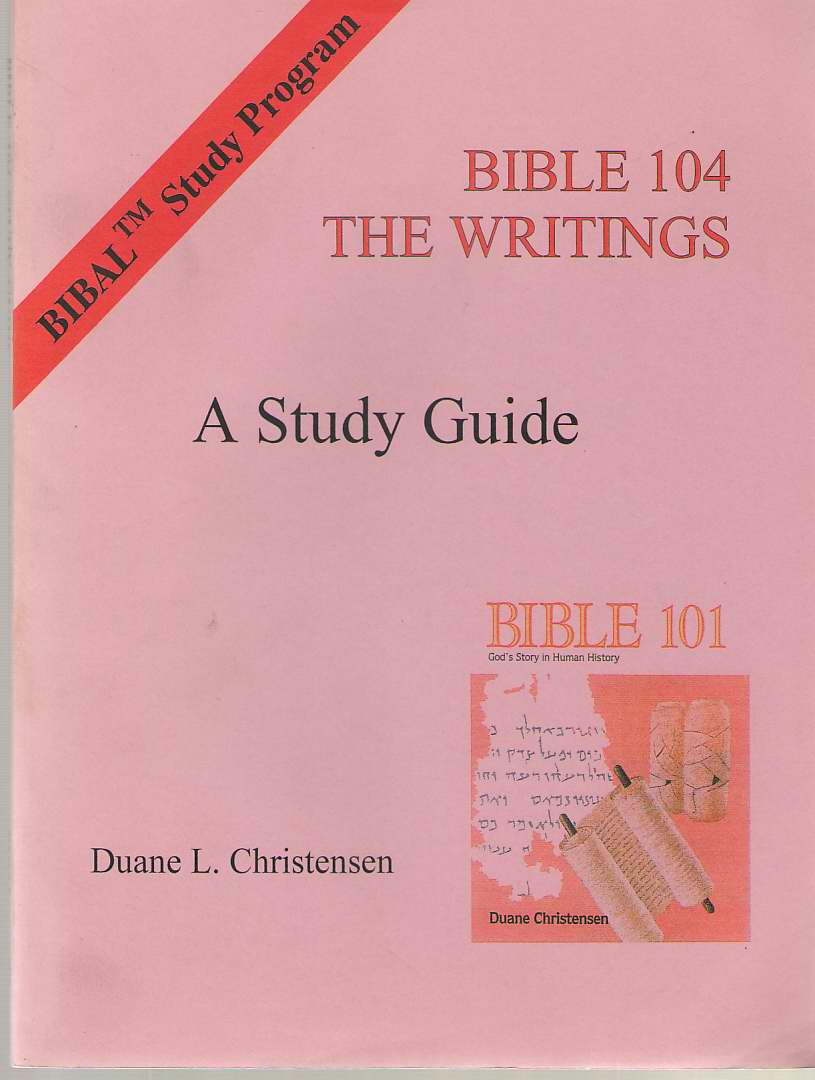 Image for Bible 104: The Writings A Study Guide