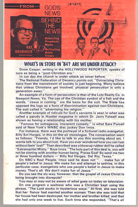 Image for What's In Store In '84? Are We Under Attack?