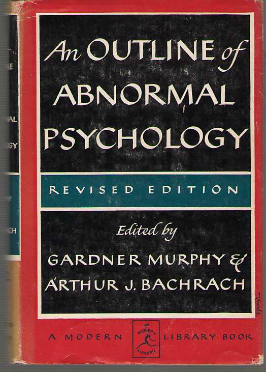 An Outline Of Abnormal Psychology Image for An Outline Of Abnormal Psychology