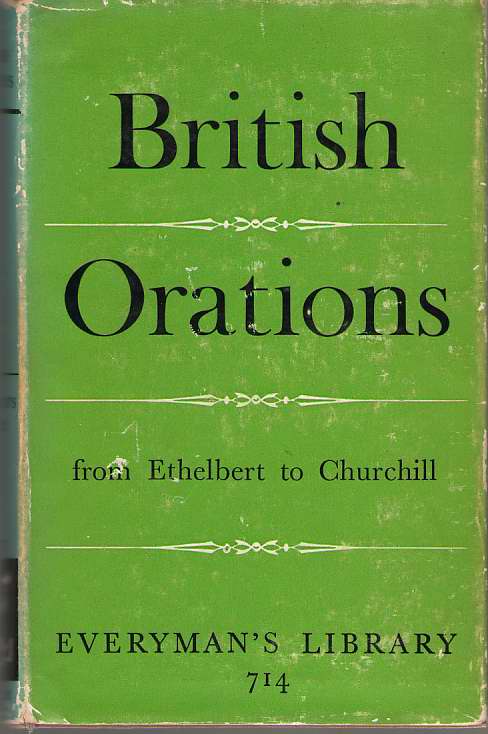 Image for British Orations from Ethelbert to Churchill