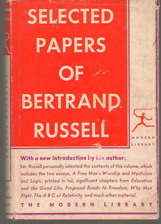 Image for Selected Papers Of Bertrand Russell