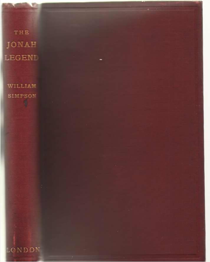 Image for The Jonah Legend A Suggestion of Interpretation