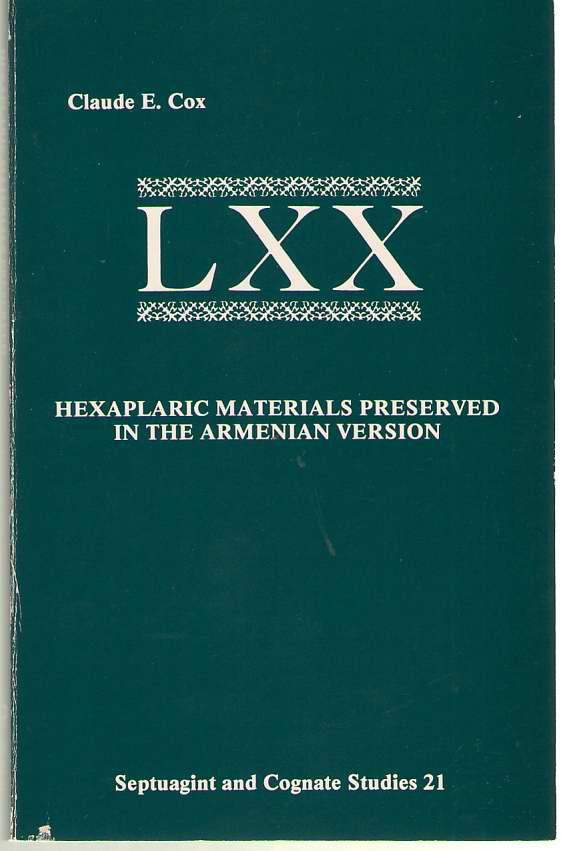 Image for Hexaplaric Materials Preserved in the Armenian Version