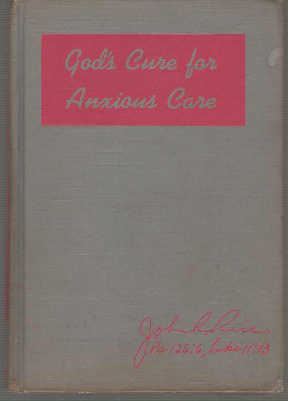 Image for God's Cure for Anxious Care