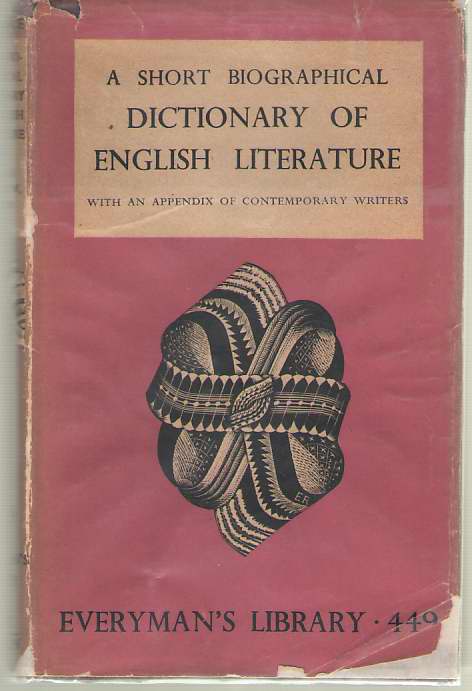 Image for A Short Biographical Dictionary of English Literature