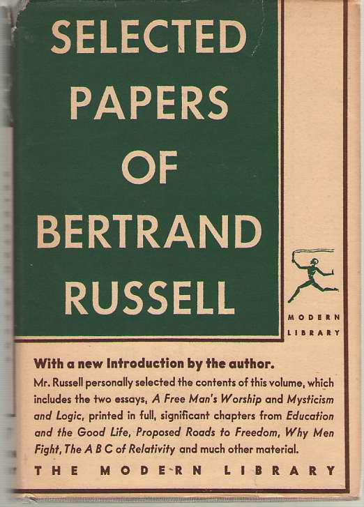 Image for Selected Papers Of Bertrand Russell