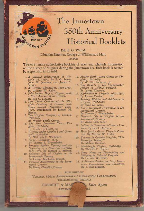 Image for Jamestown 350Th Anniversary Historical Bulletins - Including 23 Booklets in a Slipcase