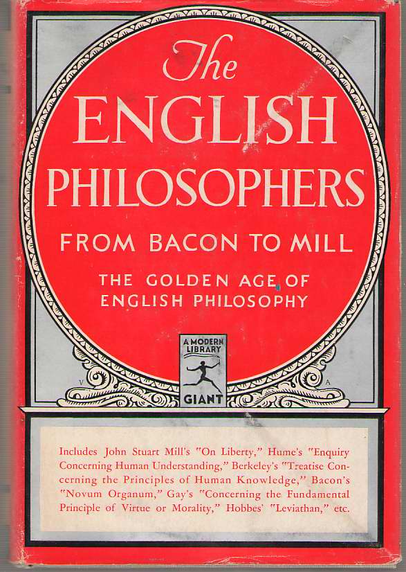 Image for The English Philosophers From Bacon to Mill