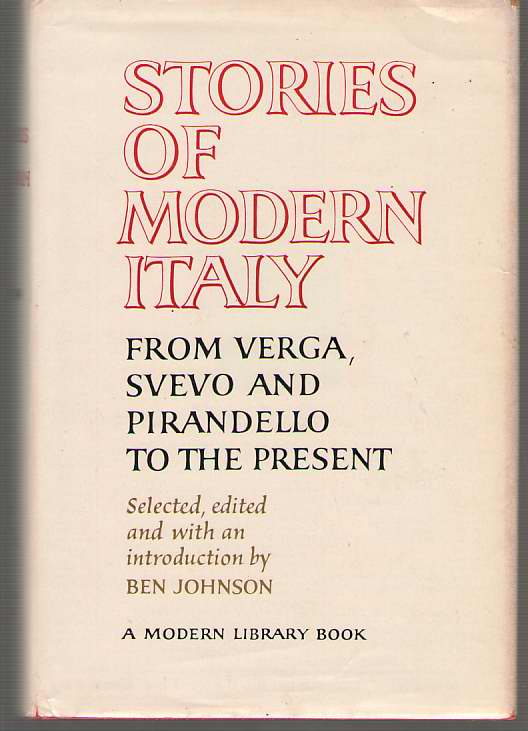 Image for Stories Of Modern Italy From Verga, Svevo and Pirandello to the Present