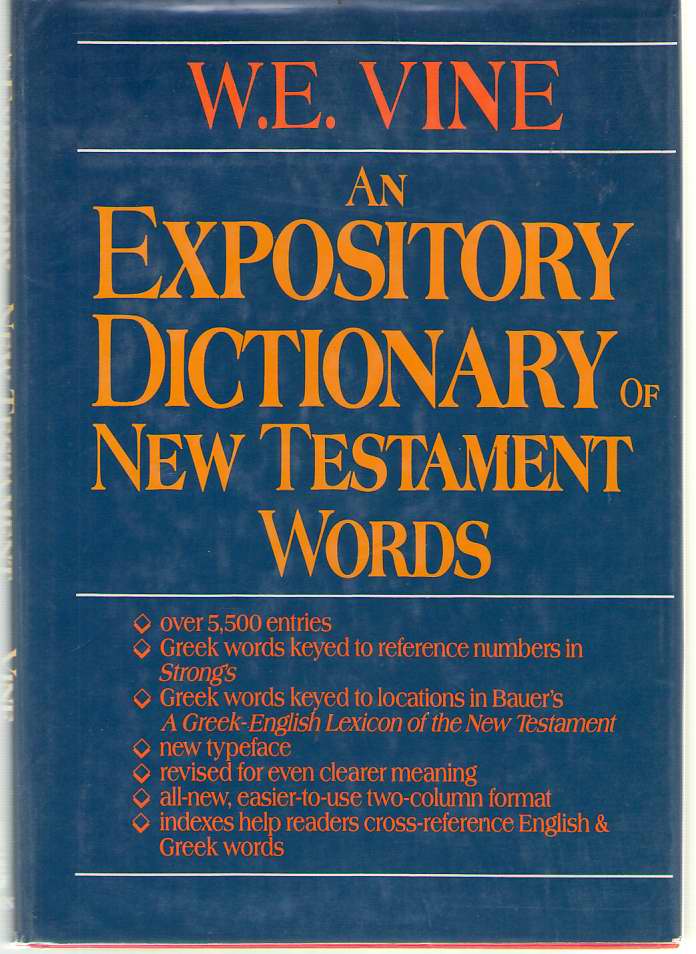 Image for An Expository Dictionary of New Testament Words