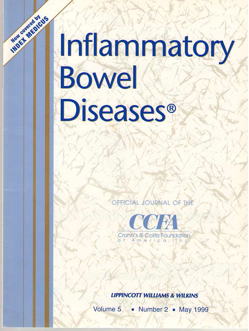 Image for Inflammatory Bowel Diseases: Official Journal Of The Ccfa Volume 5 - Number 2 - May 1999
