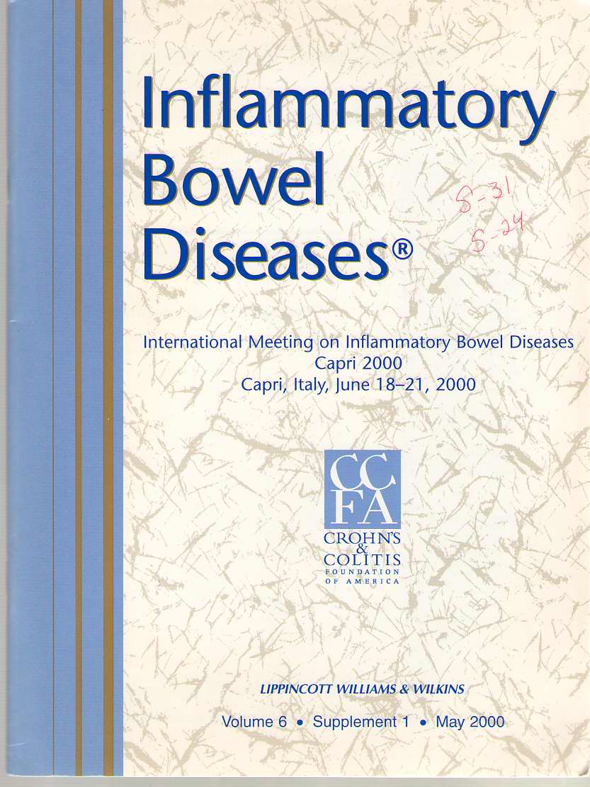 Image for Inflammatory Bowel Diseases: Official Journal Of The Ccfa Volume 6 - Supplement 1 - May 2000
