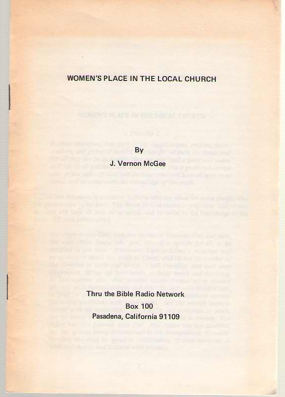 Image for Women's Place in the Local Church