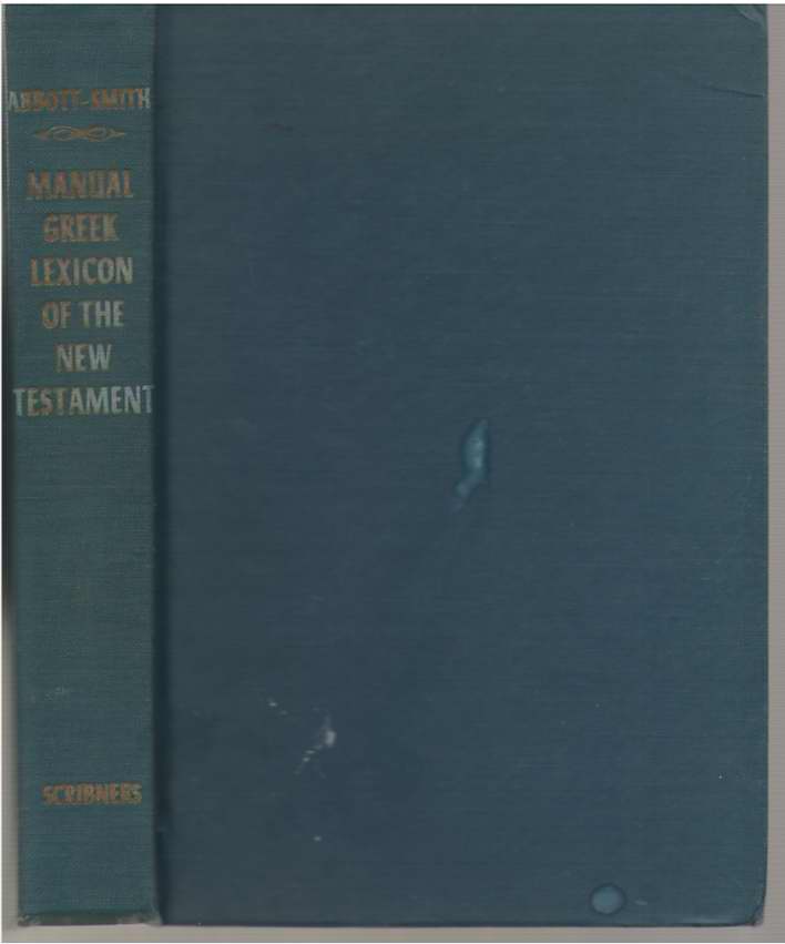Image for Manual Greek Lexicon of the New Testament
