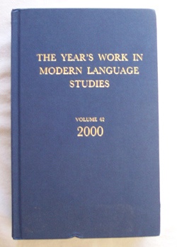 Image for The Year's Work In Modern Language Studies Covering the Year 2000