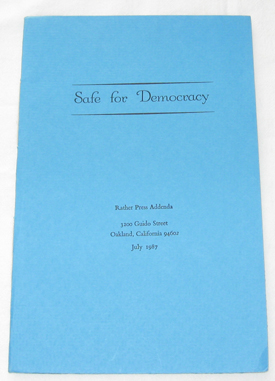 Image for Safe For Democracy