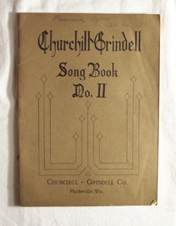 Image for Churchill Grindell Song Book - No II Contains Songs for the Primary and Intermediate Grades